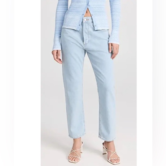 AGOLDE Parker Jeans in Pivot Size 30 Relaxed Straight Leg Denim Crop Button Fly - Picture 12 of 12